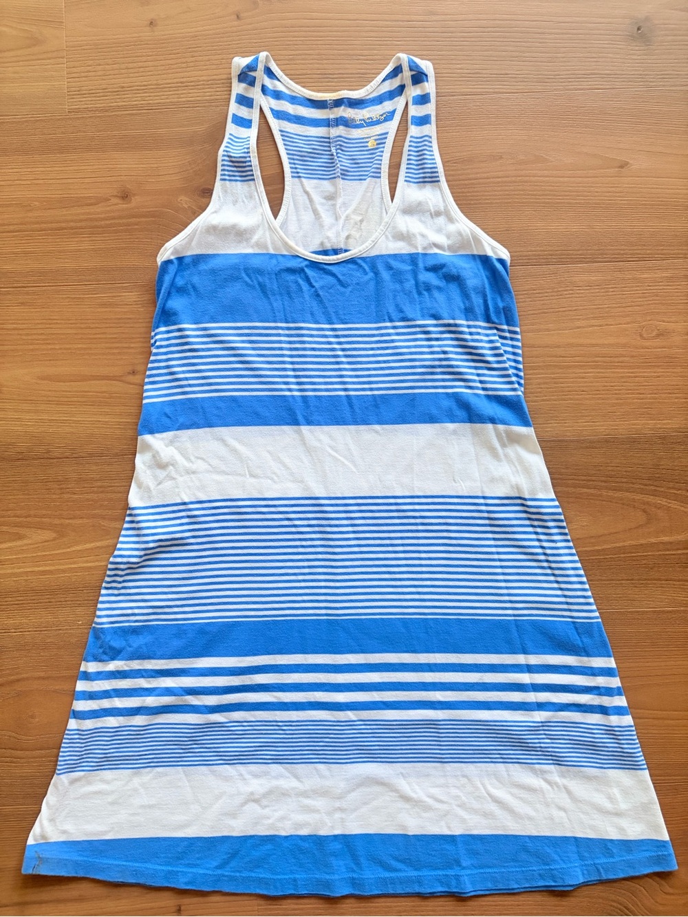 Blue and White Striped Women's Slingback Tank Dress Lilly Pulitzer